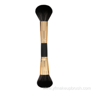 single wooden handle double-headed makeup brush set